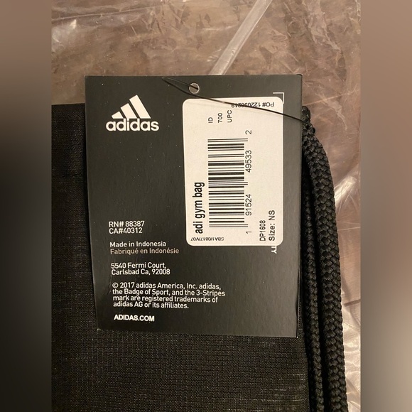 NWT Adidas drawstring bag - Picture 3 of 5